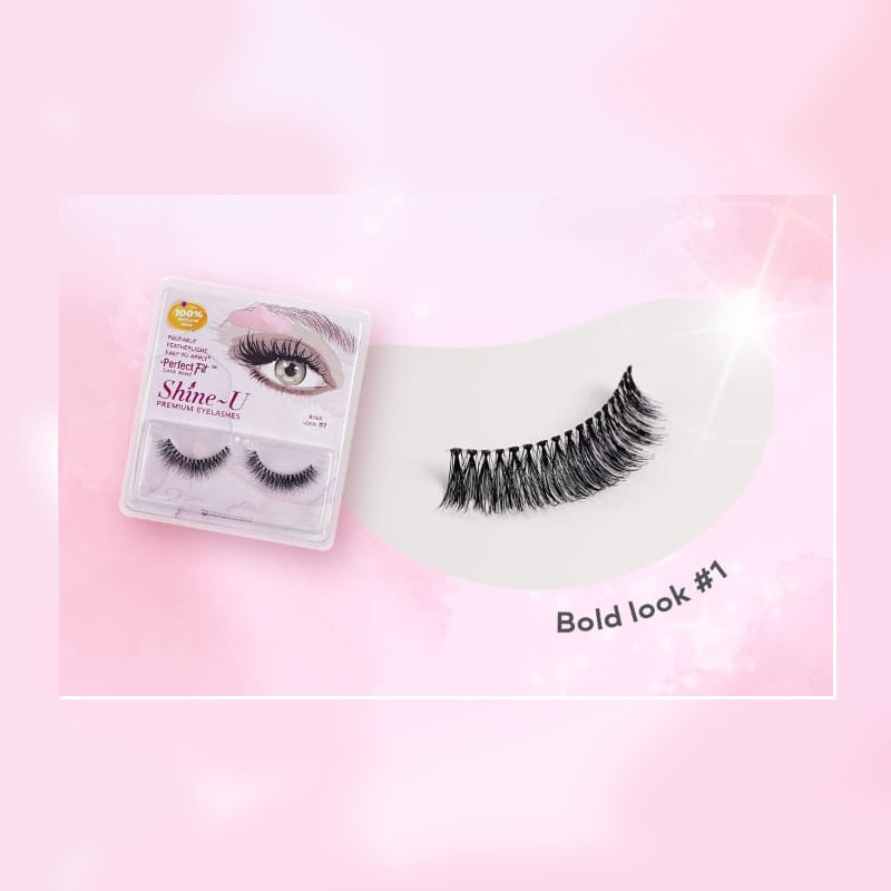 Shine-U Premium Eyelashes â Bold Look 1 #BL1