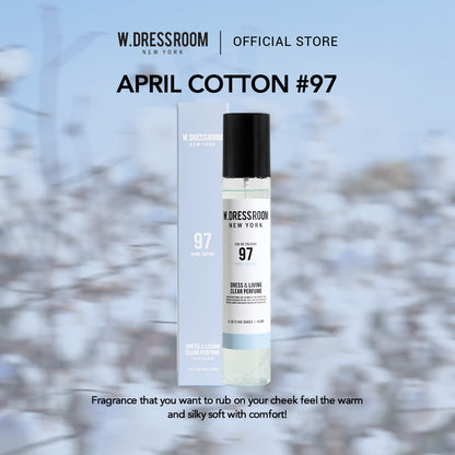 W DRESSROOM Dress &amp; Living Clear Perfume No.97 April Cotton 150ml) - Eau De Parfum Korea BTS