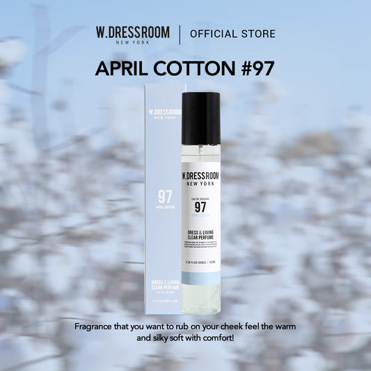 W DRESSROOM Dress & Living Clear Perfume No. 97 April Cotton 150ml) -  Eau De Parfum Korea BTS