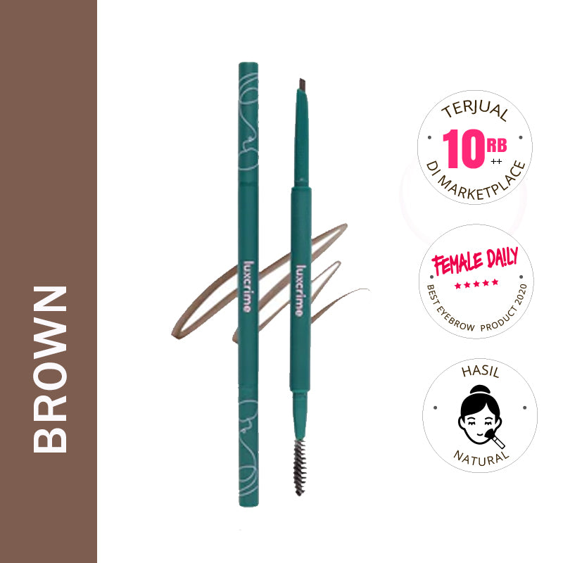 Luxcrime Slim Triangle Precision Brow Pencil - Brown