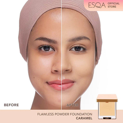 ESQA Flawless Powder Foundation Caramel 6.5gr