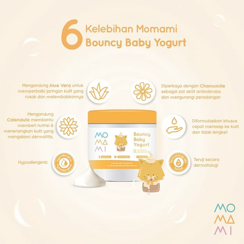 MoMaMi Bouncy Baby Yogurt - Lotion & Cream Bayi 200ml