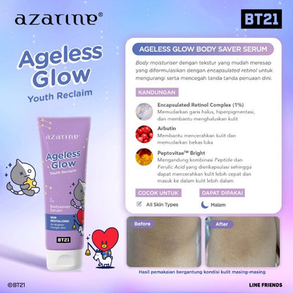 Azarine BT21 Body Lotion Serum Ageless Glow | 100 ml