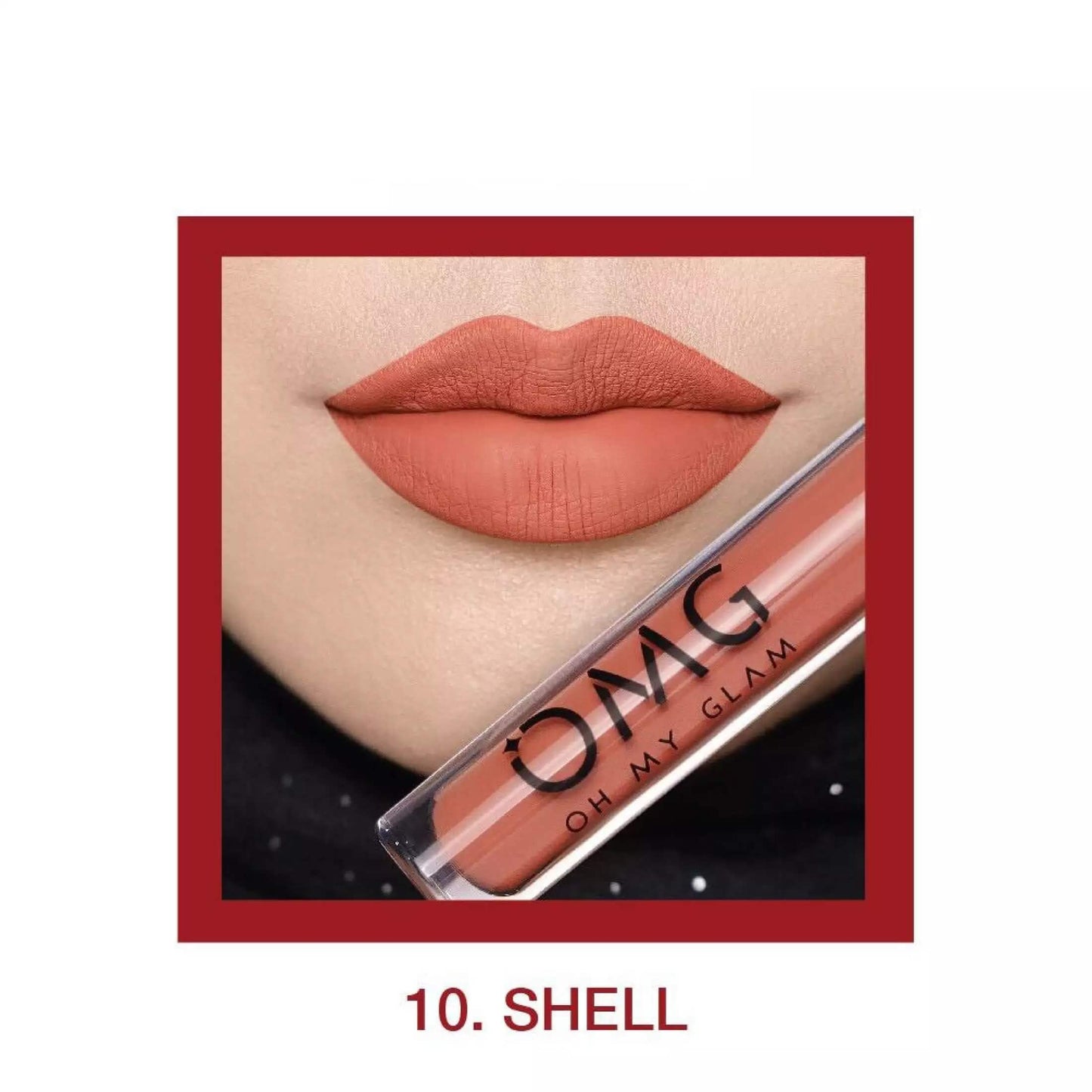 OMG Oh My Glam Matte Kiss Lip Cream - 10 Shell | 3.5 g