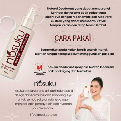 Nosuku Stay Fresh Deodorant - Tawas Niacinamide 60ml