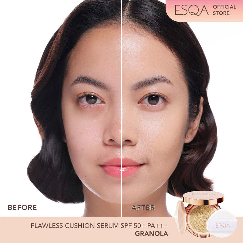 ESQA Flawless Cushion Serum SPF 50+ PA+++ Granola 15gr