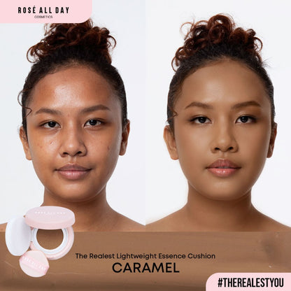 ROSE ALL DAY The Realest Lightweight Essence Cushion - Caramel