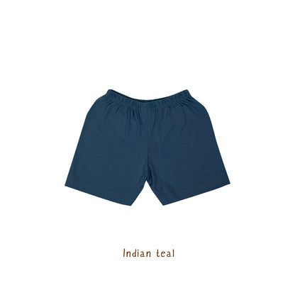 Booyah Baby & Kids Celana Anak - Cotton Short Pants Indian Teal (1 Years)