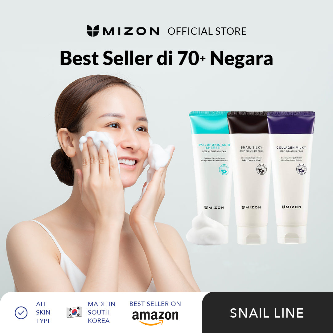 Busa Pembersih Dalam Serbet Asam Hyaluronic Mizon