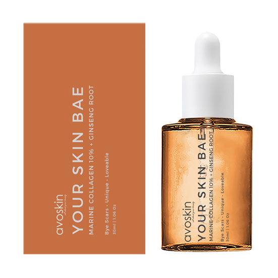 Avoskin Your Skin Bae Series Marine Collagen 10% + Gingseng Root Serum | 30 ml