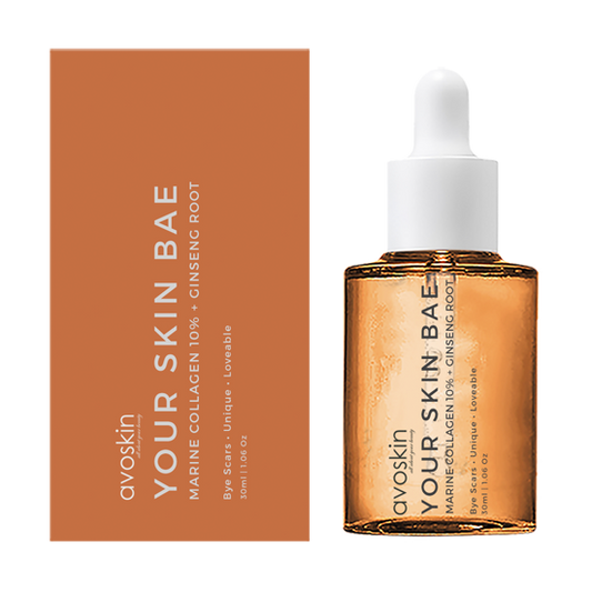 Avoskin Your Skin Bae Series Marine Collagen 10% + Gingseng Root Serum | 30 ml