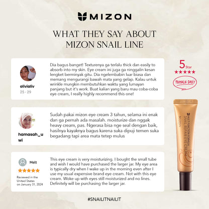 Mizon Snail Repair Eye Cream 15 Ml