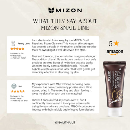 Mizon Snail Repairing Foam Cleanser 60 Ml