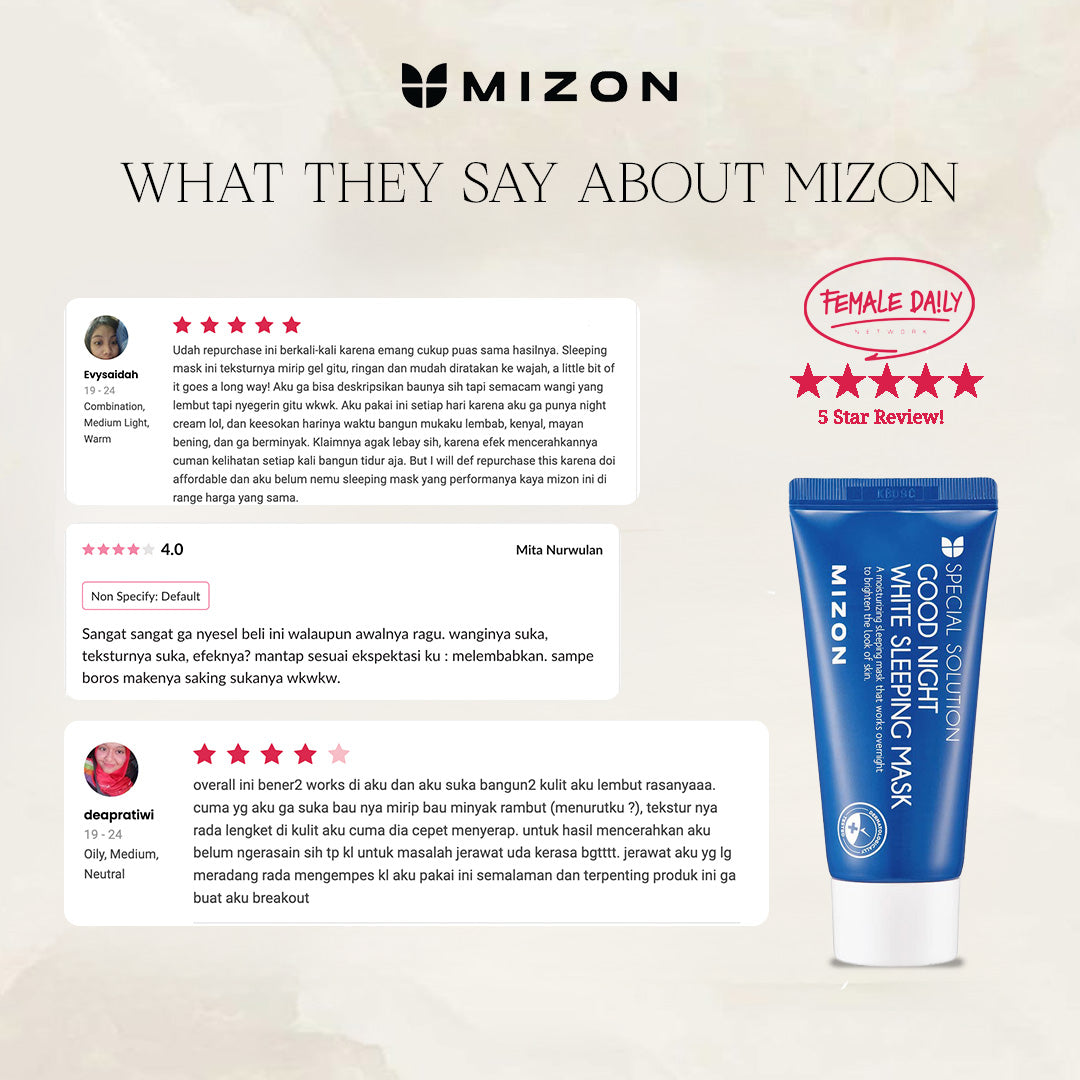 Mizon (Tube) Good Night White Sleeping Mask 50Ml