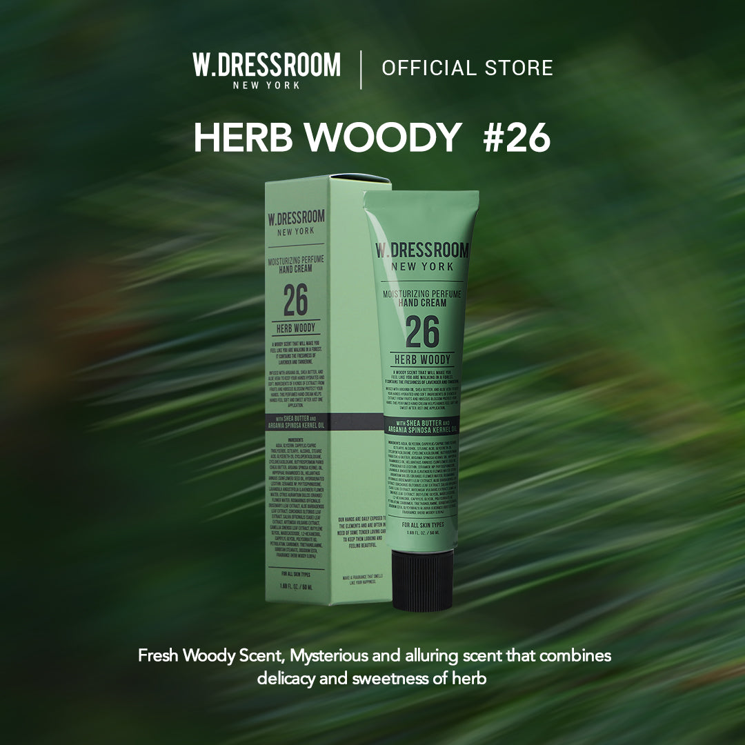 W DRESSROOM Hand Cream No. 26 Herb Woody (50ml) - Perfumed Lotion - Korea BTS favorit