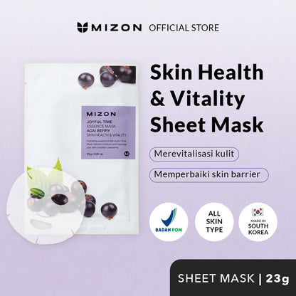 Mizon Joyful Time Essence Mask-Acai Berry-