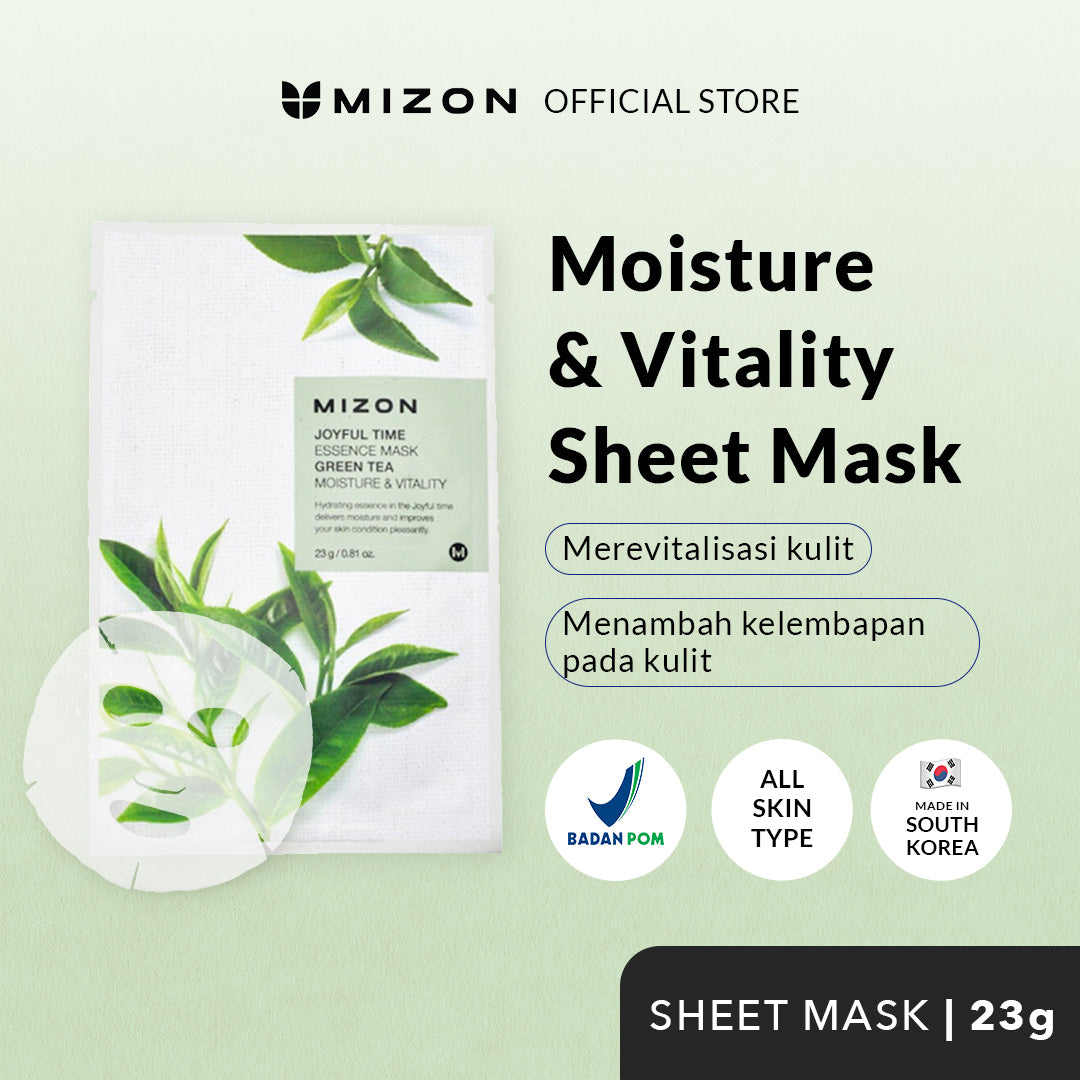 Masker Esensi Mizon Joyful Time - Teh Hijau