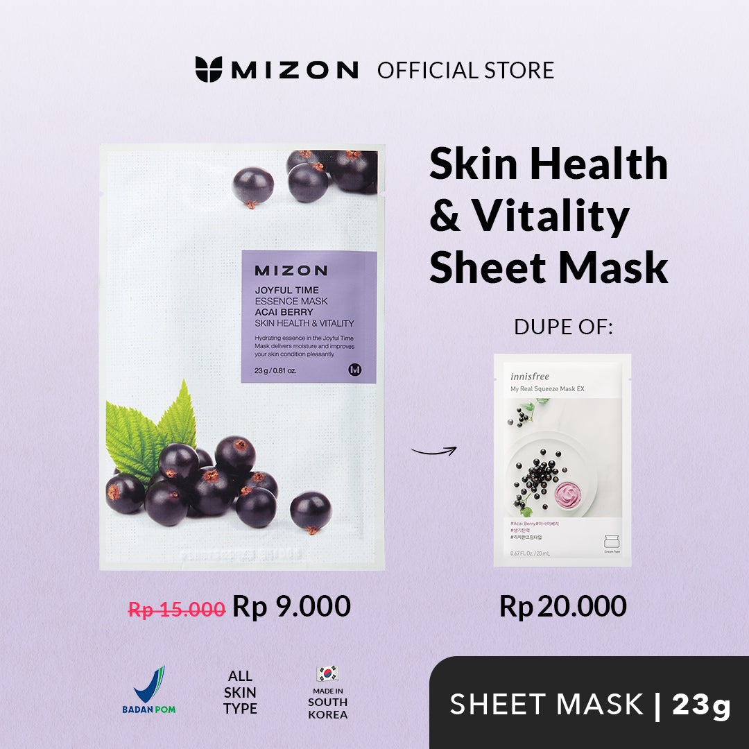 Masker Mizon Joyful Time Essence-Acai Berry-