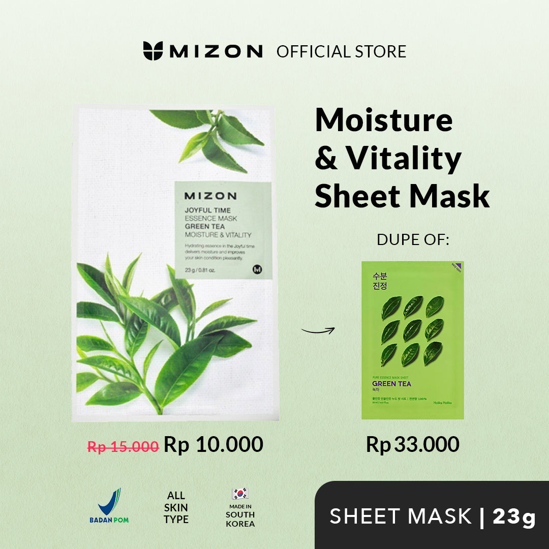 Masker Esensi Mizon Joyful Time - Teh Hijau