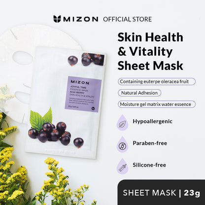 Mizon Joyful Time Essence Mask-Acai Berry-