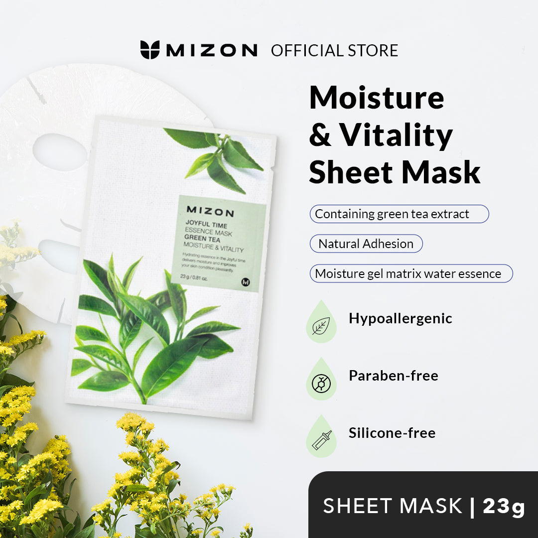 Masker Esensi Mizon Joyful Time - Teh Hijau