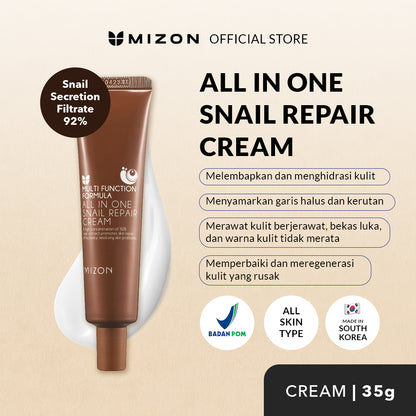 Mizon Krim Perbaikan Siput All In One 35 Ml