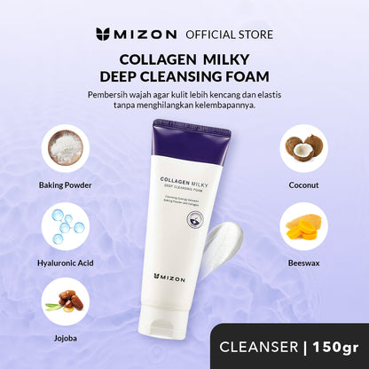 Mizon Collagen Milky Deep Cleansing Foam