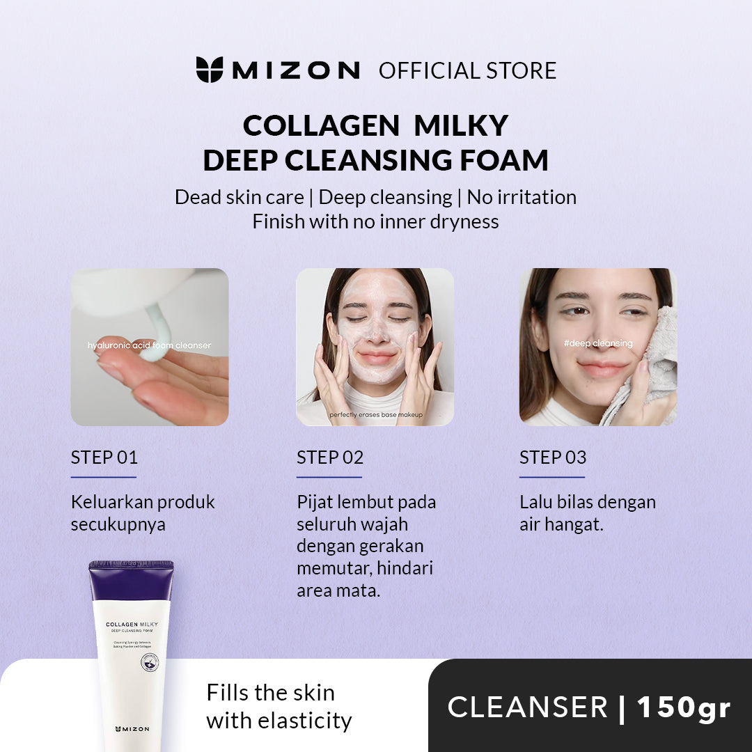 Mizon Collagen Milky Deep Cleansing Foam