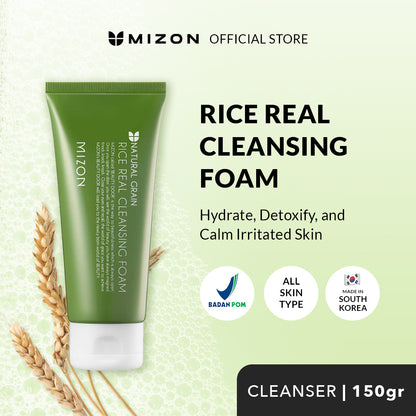 Mizon Rice Real Cleansing Foam