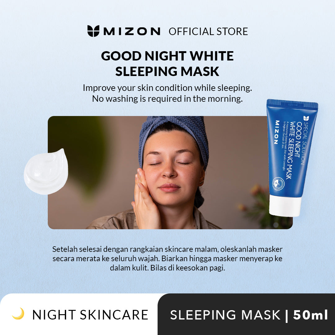 Mizon (Tube) Masker Tidur Good Night White 50Ml