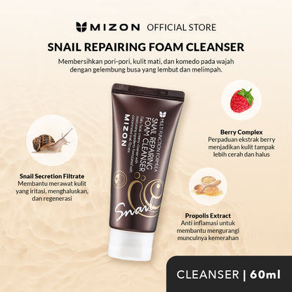 Mizon Snail Repairing Foam Cleanser 60 Ml