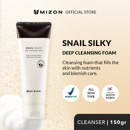 Mizon Snail Silky Deep Cleansing Foam