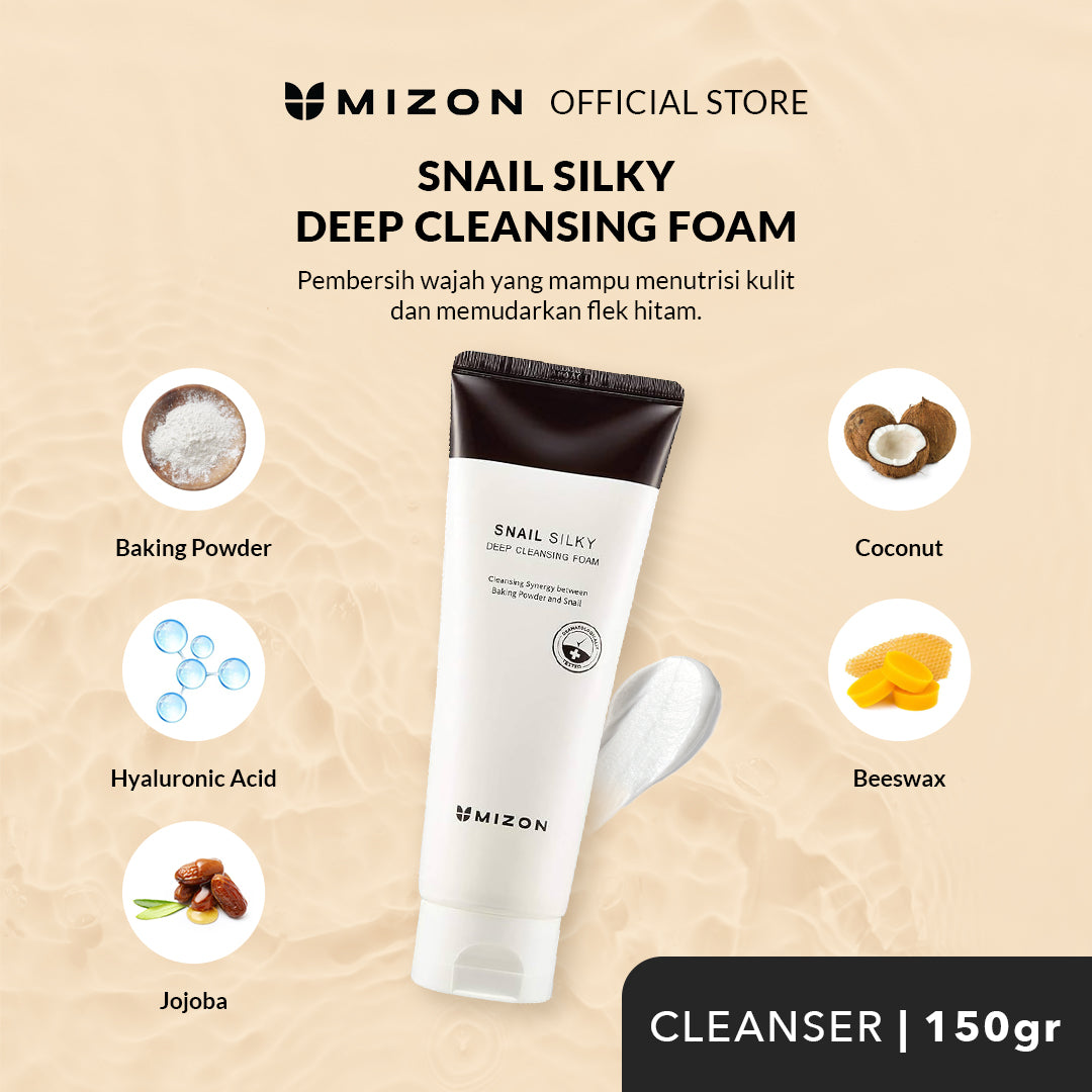 Mizon Snail Silky Deep Cleansing Foam