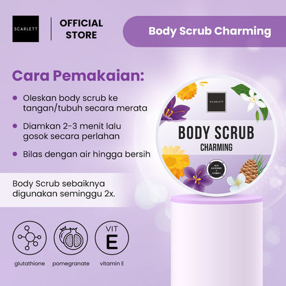 Scarlett Whitening Body Scrub Charming