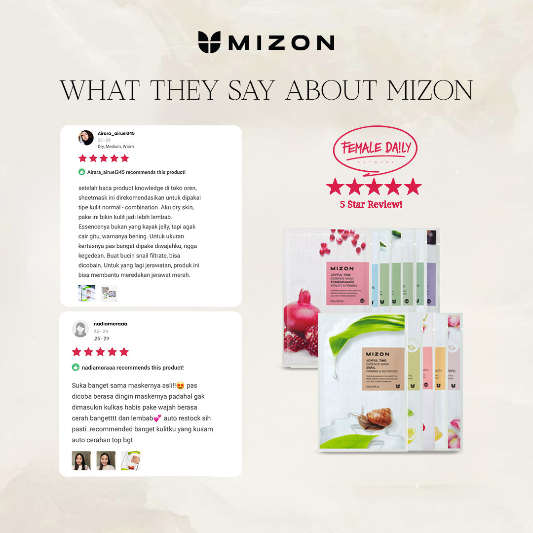 Mizon Joyful Time Essence Mask-Aloe