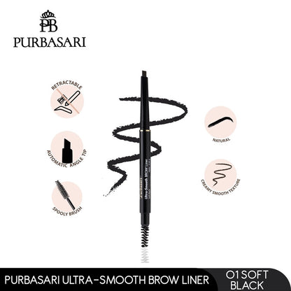 Purbasari Ultra Smooth Brow Liner Black | 0,35 g