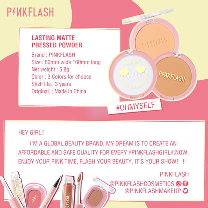 Pinkflash F08 Lasting Matte Pressed Powder #000