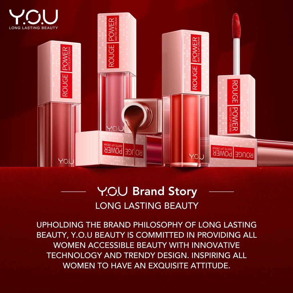 Y.O.U Rouge Power Matte Lip Cream - R476 Passion