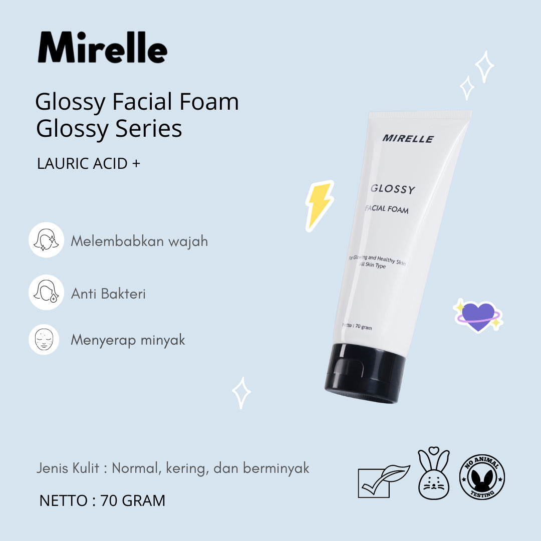 MIRELLE Glossy Facial Foam 70gr