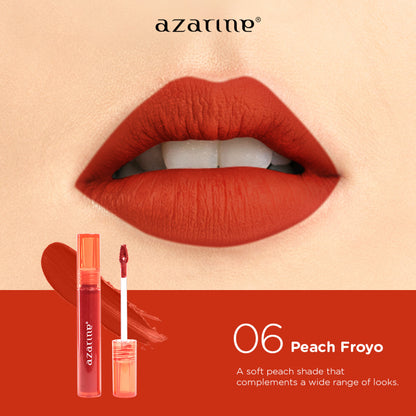 Azarine Velvety Lippie Peach Froyo - Shade 06