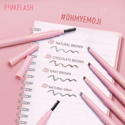 Pinkflash Waterproof Auto Eyebrow Pencil PF-E09 - #04 Natural Gray