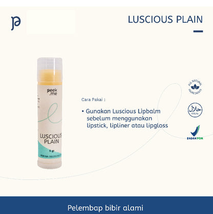 Peek Me Naturals Luscious Lipbalm Unscented | 5 g