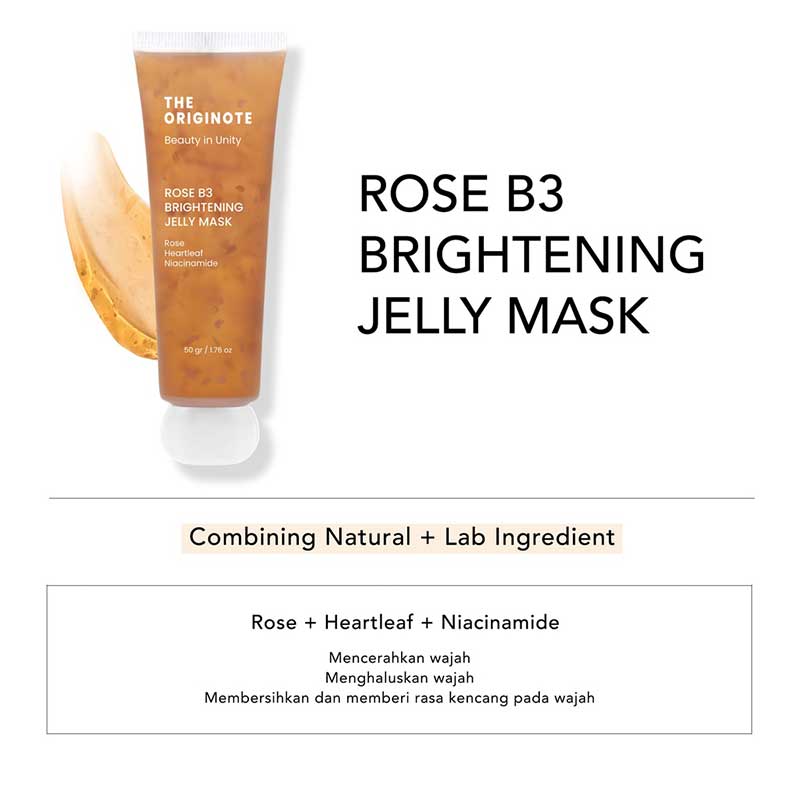 The Originote Rose B3 Brightening Jelly Mask | 50g