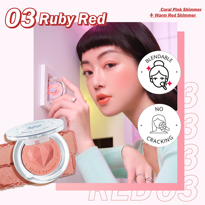 Barenbliss Spark-Tacular Party Blush - 03 Ruby Red | 3.5 g