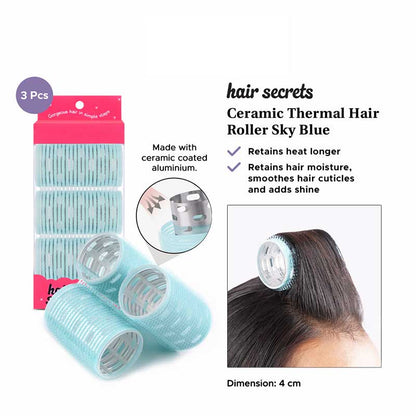 Hair Secrets Ceramic Thermal Hair Roller - 3pcs 40mm