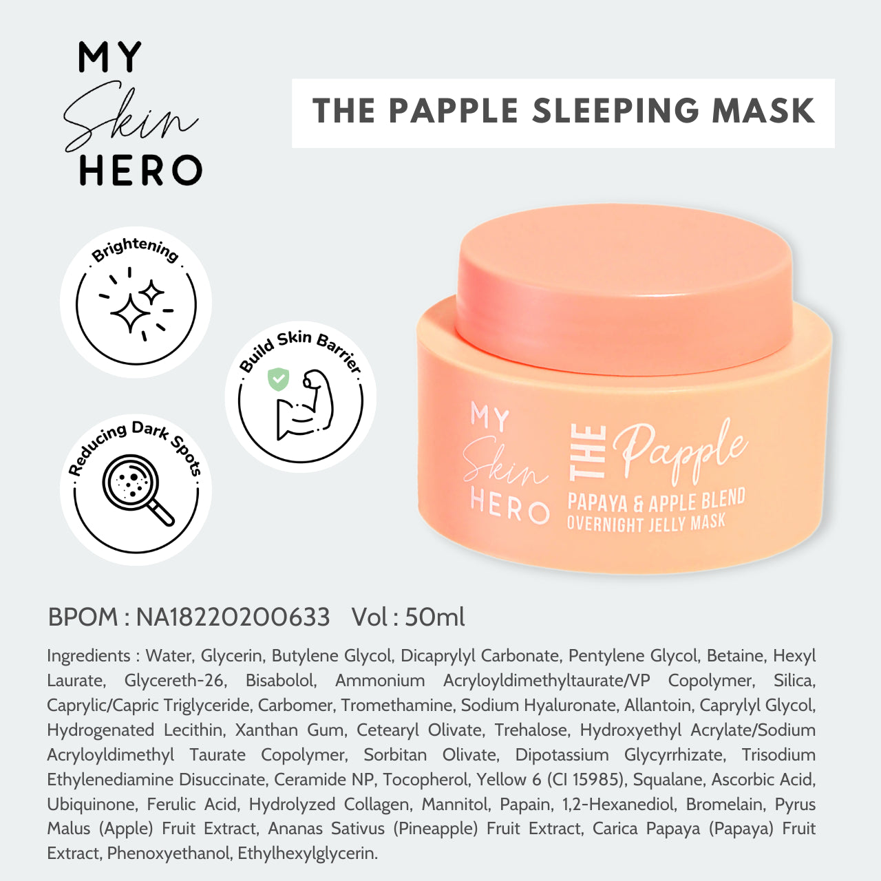 My Skin Hero The Papple Sleeping Jelly Mask | 50 ml