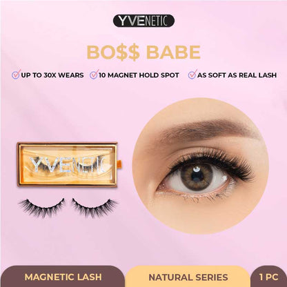 Yvenetic Magnetic Eyelash Bo$$ Babe (Natural Series) 0.5g