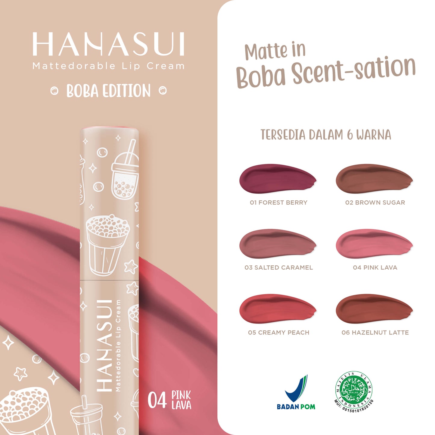 Hanasui Lip Cream - Pink Lava 04