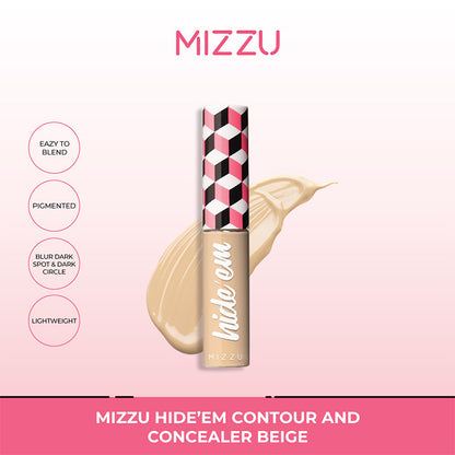 Mizzu Hideâem Contour And Concealer - Beige | 7.5gr