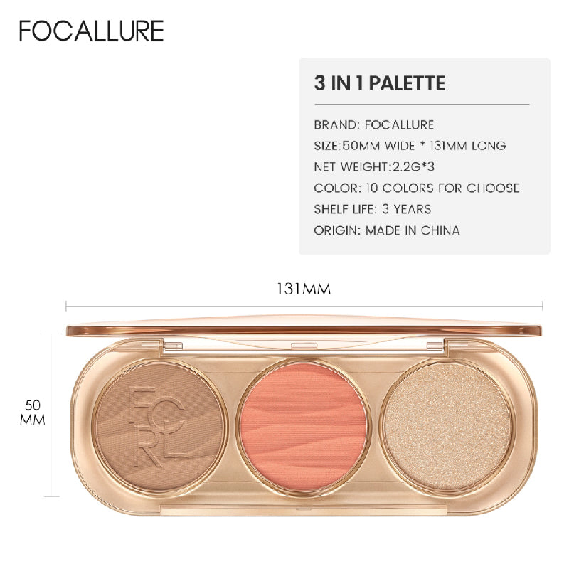 FOCALLURE 3 IN 1 PALETTE PP03